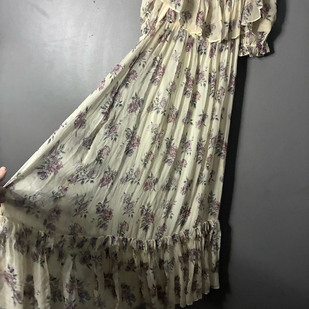 LOVESHACKFANCY Tara dress in Dream cottagecore coquette whimsy silk P/XS 2 - Picture 7 of 12